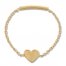 Heart Chain Ring 14K Yellow Gold