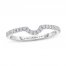 Adrianna Papell Diamond Wedding Band 1/8 ct tw 14K White Gold