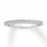 Diamond Wedding Band 1/3 ct tw Round-cut 14K White Gold