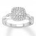 Diamond Engagement Ring 3/4 carat tw 14K White Gold