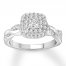 Diamond Engagement Ring 3/4 carat tw 14K White Gold