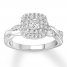 Diamond Engagement Ring 3/4 carat tw 14K White Gold