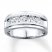 Previously Owned Men's Wedding Band 1 ct tw Diamonds 10K White Gold