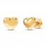 Children's Heart Earrings 14K Yellow Gold