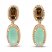 Le Vian Aquaprase/Quartz/Topaz Earrings 14K Strawberry Gold