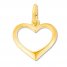 Heart Cutout Charm 14K Yellow Gold