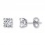 Radiant Reflections 1/2 ct tw Diamonds 10K White Gold Earrings