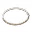 Citrine Bangle Bracelet Sterling Silver 7.25"