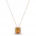 Le Vian Citrine Necklace 1/3 ct tw Diamonds 14K Strawberry Gold 18"