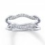 Previously Owned Diamond Enhancer Ring 1/5 ct tw Round-cut 14K White Gold