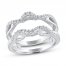 Diamond Enhancer Ring 1/3 ct tw 14K White Gold