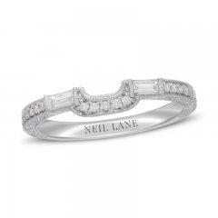 Neil Lane Diamond Wedding Band 1/3 ct tw Round/Baguette 14K White Gold