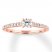 Diamond Engagement Ring 1/2 carat tw Round-cut 14K Rose Gold