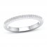 Diamond Wedding Band 1/10 ct tw Round-cut 10K White Gold