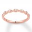 Diamond Wedding Band 1/10 ct tw Round-cut 14K Rose Gold