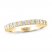 Leo Diamond Wedding Band 1/2 ct tw Round-cut 14K Yellow Gold