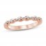 Diamond Wedding Band 1/8 ct tw Round-cut 14K Rose Gold