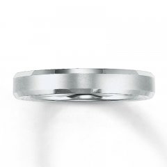 3mm Wedding Band White Tungsten Carbide