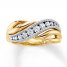 Diamond Ring 3/8 ct tw Round-cut 10K Two-Tone Gold