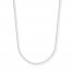 Cable Chain Necklace 14K White Gold 20" Length