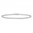 Diamond Bracelet 1 ct tw Round-cut 10K White Gold 7.25"