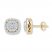 Diamond Earrings 1/4 ct tw Round-cut 10K Yellow Gold