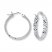 Hoop Earrings 14K White Gold 30mm