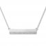 Diamond Bar Necklace 1/20 Carat tw Sterling Silver