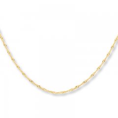 Singapore Necklace 10K Yellow Gold 22" Length