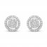 Diamond Stud Earrings 1/2 ct tw 10K White Gold