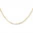 Box Chain Necklace 10K Yellow Gold 22" Length