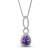 Amethyst Necklace Diamond Accent Sterling Silver