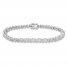 Diamond Bracelet 1/4 ct tw Round-cut Sterling Silver