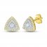 Diamond Earrings 1/2 ct tw Round-cut 10K Yellow Gold