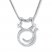 Cat Necklace Diamond Accents Sterling Silver