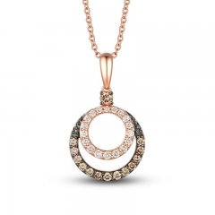 Le Vian Diamond Necklace 1/2 ct tw Diamonds 14K Strawberry Gold 18"