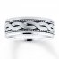 Wedding Band 10K White Gold 7.5mm