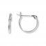 Hoop Earrings 14K White Gold