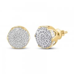 Men's Diamond Earrings 1/4 ct tw 10K Yellow Gold