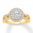 Diamond Engagement Ring 1 ct tw Round-cut 14K Yellow Gold