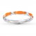 Stackable Ring Orange Enamel Sterling Silver