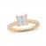 Multi-Diamond Engagement Ring 1-1/4 ct tw Princess & Round-cut 14K Yellow Gold