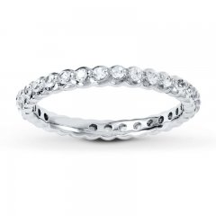 Stackable Ring Lab-Created Sapphire Sterling Silver