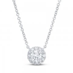 Lab-Created Diamonds by KAY Necklace 1/2 ct tw 14K White Gold 19"