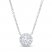 Lab-Created Diamonds by KAY Necklace 1/2 ct tw 14K White Gold 19"