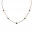 Black Diamond Necklace 3/4 ct tw 10K Rose Gold