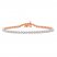 Diamond Fashion Bracelet 1 ct tw 10K Rose Gold 7.5"