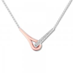 Love + Be Loved Diamond Necklace Sterling Silver/10K Gold