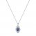 Le Vian Sapphire & Diamond Necklace 1/10 ct tw 14K Vanilla Gold 18"