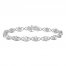 Diamond Bracelet 1/10 ct tw Round-cut Sterling Silver